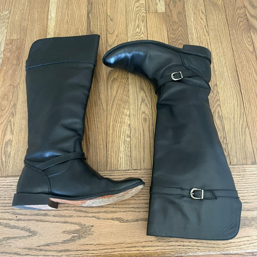 Frye Riding Boots Women’s Size 8 Shirley Black Made in Mexico - Picture 6 of 11